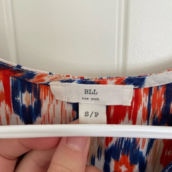 EUC | BLL New York women’s sleeveless tribal pattern tassel‎ knee length dress - Picture 3 of 7